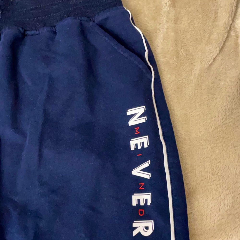 Navy blue sweatpants